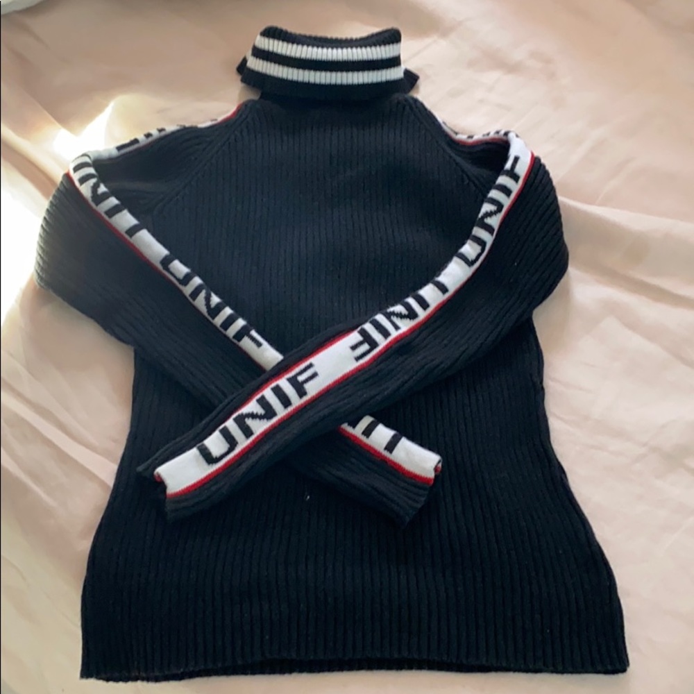 ❤️❤️ UNIF Turtleneck logo sweater